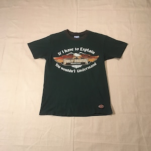即日発送】90s ハーレーダビッドソン USA製 ヘインズ Tシャツ M