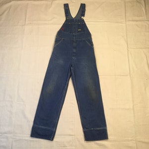 Vintage 80s Osh Kosh B'gosh Adult Blue Jean Vestbak Bib - Etsy