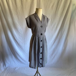 vintage 50s checkered button up shirt dress mcm 1950s womens gingham pin up rockabilly country picnic