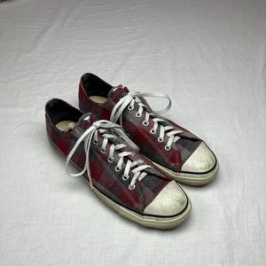 Vintage 90s Converse All Star Sneakers Made in Usa Wool Shadow