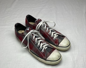 Vintage Converse All Star Chuck Taylor Extra Stitch Hi Top Red