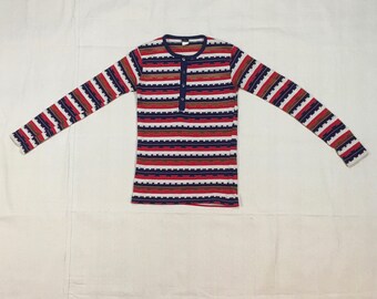 true rock men's waffle knit henley contrast hoodie