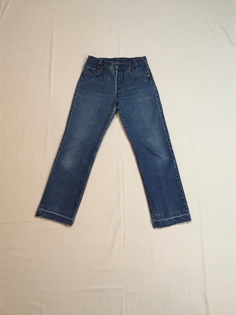 Vintage Levis 701 0117 Made in Usa Button Fly Blue Jeans Raw - Etsy
