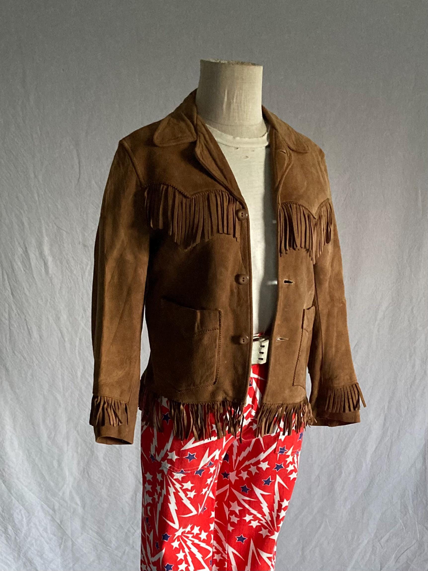 50s levis shorthorn deerskin 額 Vintage 50s Levis Short Horn Big E Suede Fringe Jacket Levi