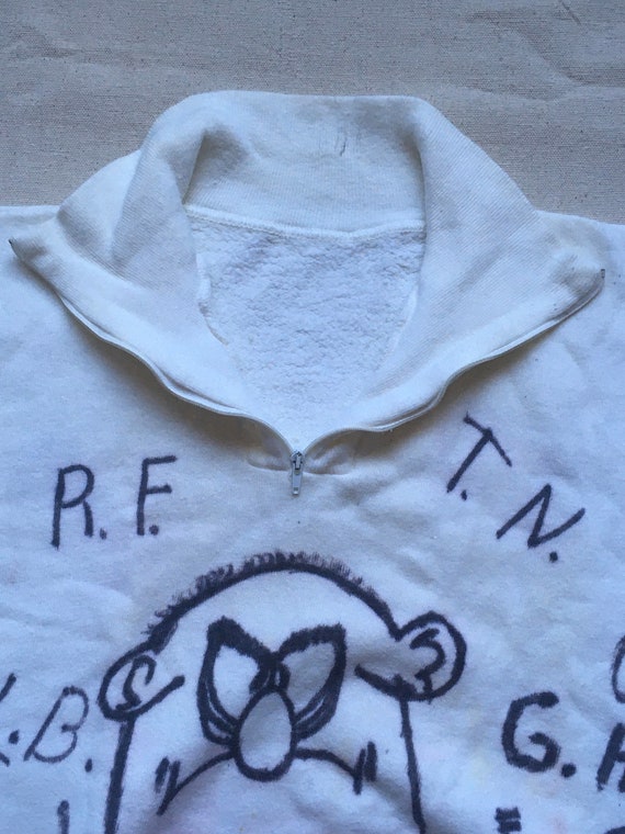 1960s Single V Crewneck Sweatshirt Vintage Grunge Punk Skate