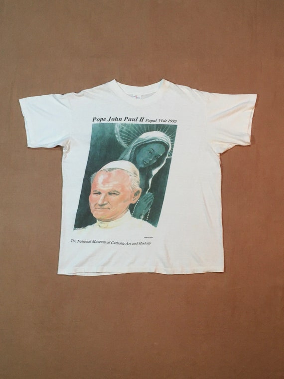 vintage 90s pope John Paul II papal visit 1995 nat