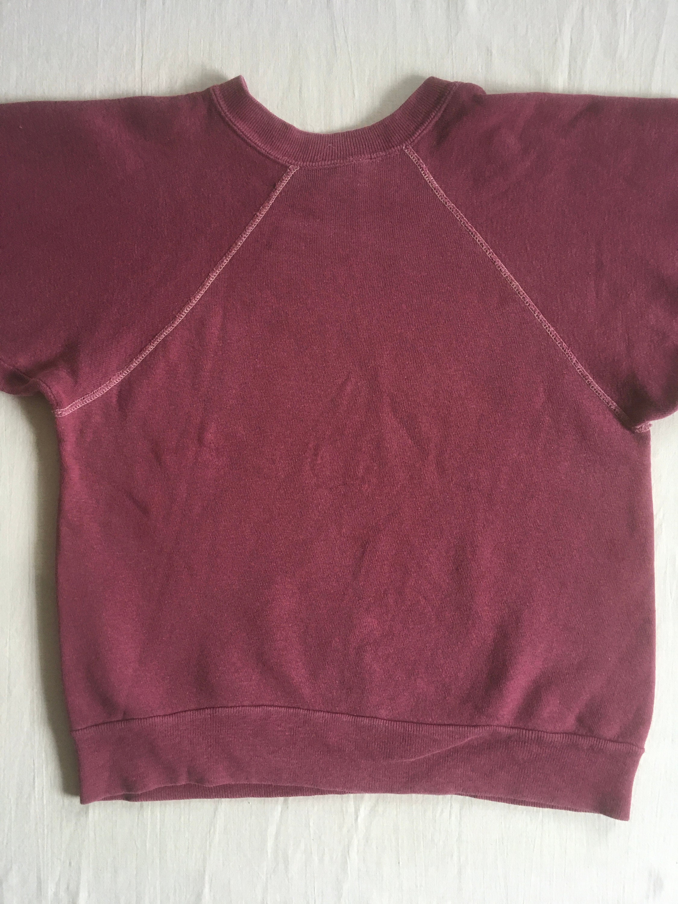トップス Vintage 60's raglan fede sweat VINTAGE 50S 60S SWEATSHIRT SHORTSLEEVE ORANGE FITS MEDIUM