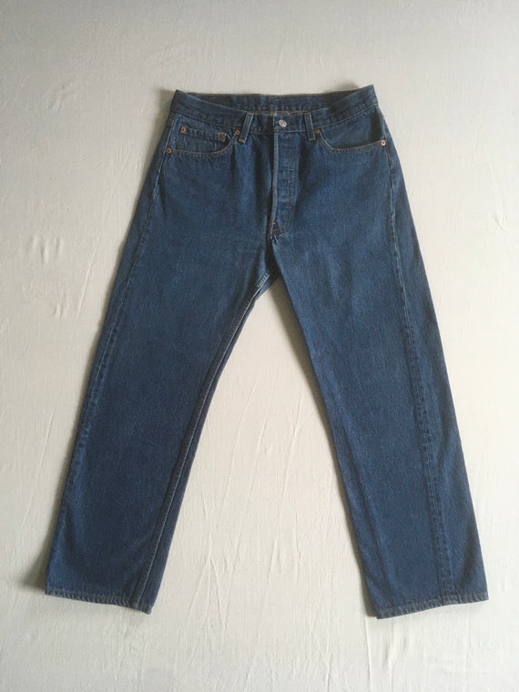 Vintage 90s Levis 501xx Made in Usa Blue Jeans 31 32 Button Fly