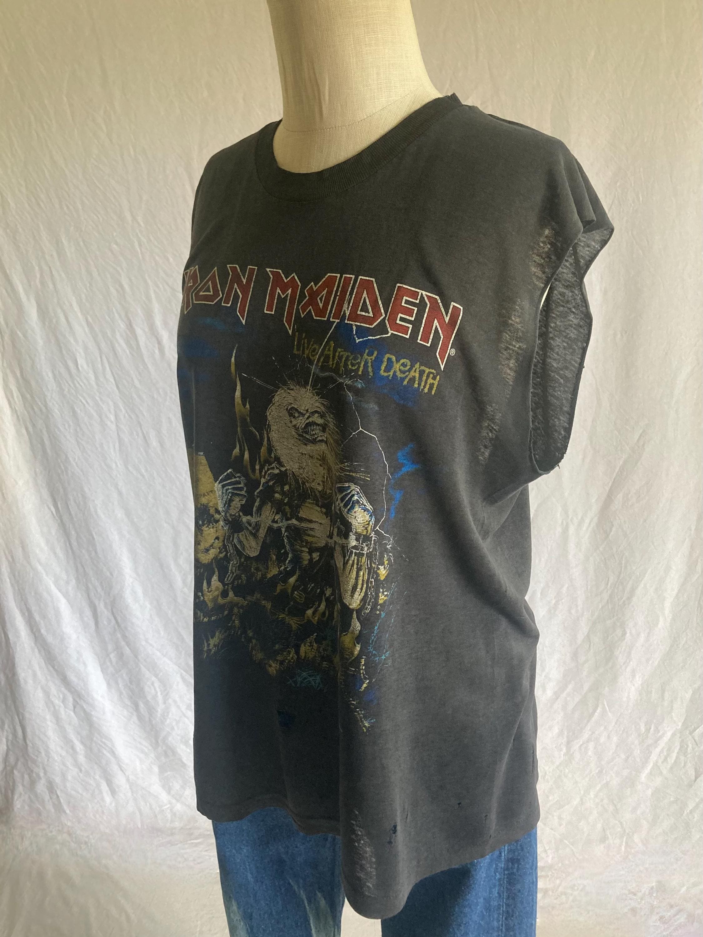 ヴィンテージ 80年代 アイアン・メイデン Tシャツ ライブ・アフター