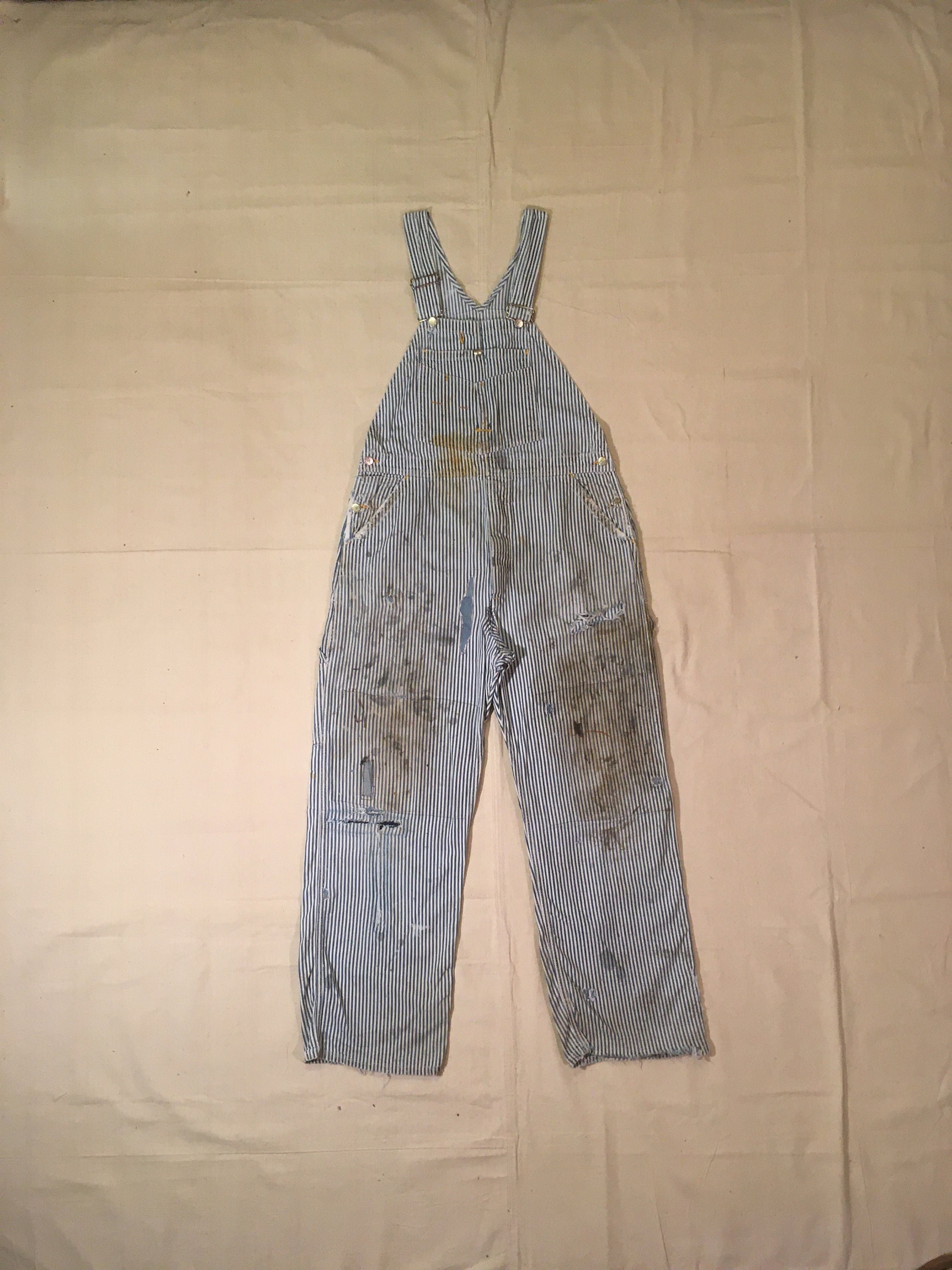Vintage 40s Cant Bust Em Gold Label California Denim Hickory Vintage 40s Cant Bust Em Gold Label California Denim Hickory