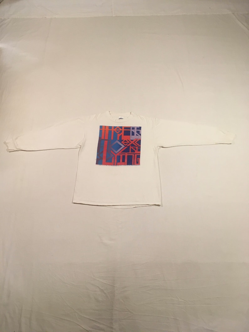 vintage jaren 80, er is geen excuus om te liegen 1984 Wildwood Productions T-shirt met lange mouwen, gemaakt in de VS afbeelding 2