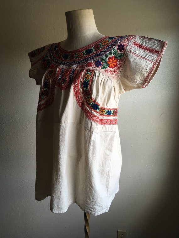 vintage handmade embroidered Zapotec Oaxaca Guilo… - image 8