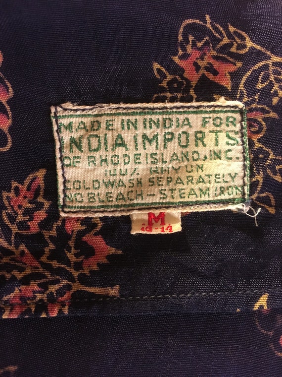 vintage 70s India Imports Of Rhode Island blue Ra… - image 7