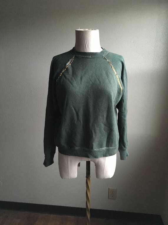 vintage 50s jc penney 50 50 blend raglan sweatshir