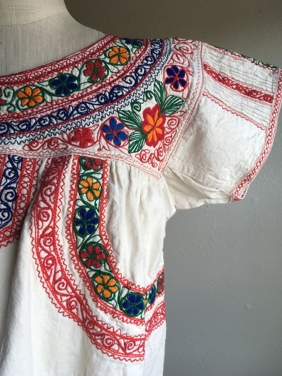 vintage handmade embroidered Zapotec Oaxaca Guilo… - image 9