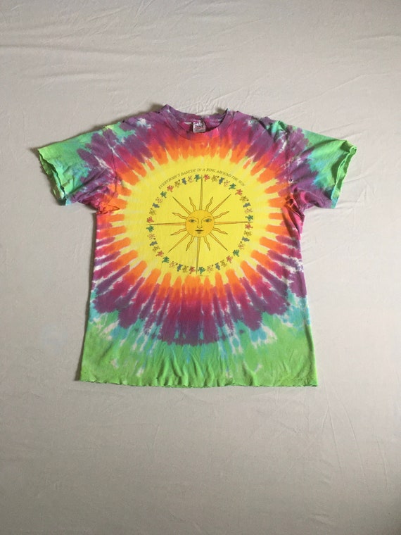 Buy Vintage 80s Grateful Dead Tie Dye T Shirt Everybodys Dancin in 