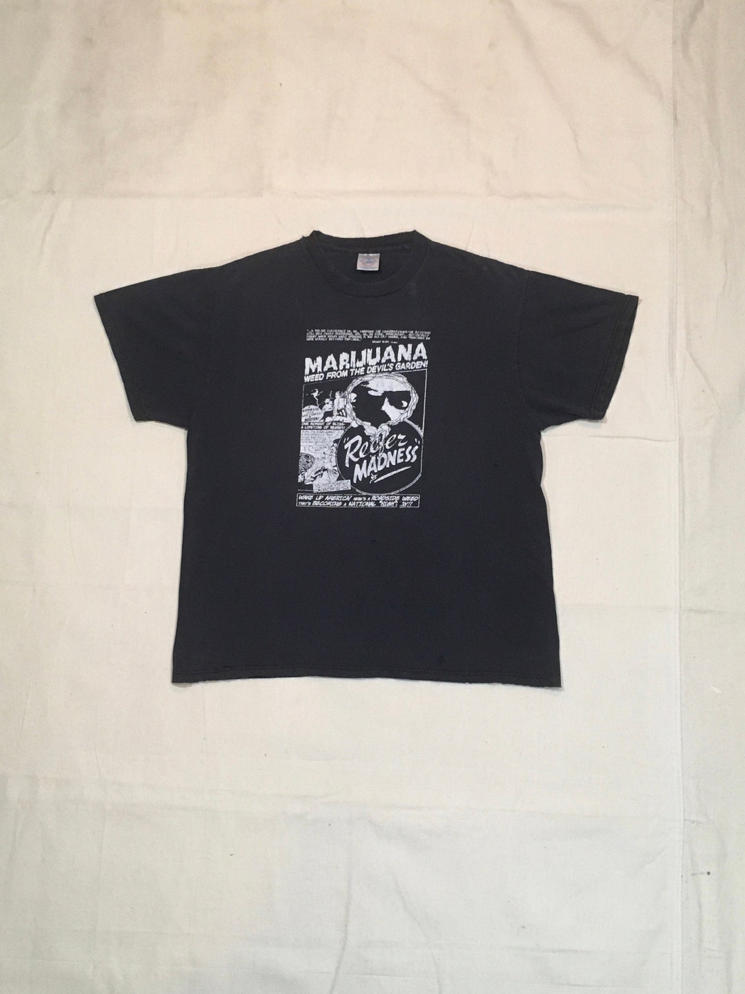 Vintage 90s Reefer Madness Marijuana Weed From the Devils Garden T