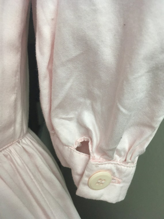 vintage 80s di nuovo v back pink cotton side zip … - image 6