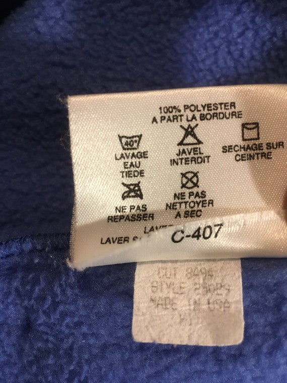 Vintage 90s 1991 Patagonia Womens Full Zip up Blue Fleece