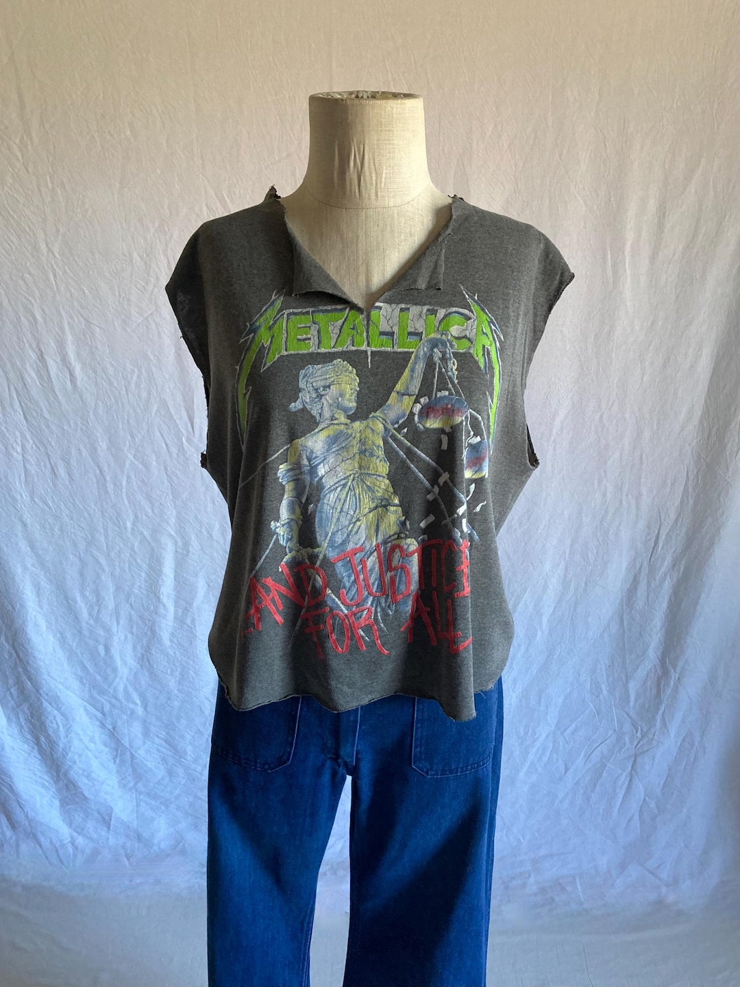 Vintage 80s 1988 Metallica Tour 88 89 and Justice for All Metal