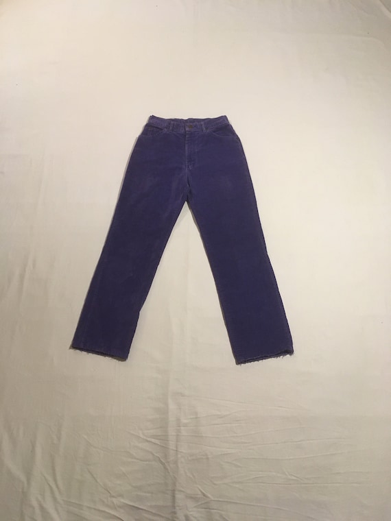 vintage 80s Lee Riders cords purple corduroy high 