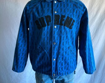 Vintage Supreme Panther Snap Front Twill Jacket XL 14 Oz