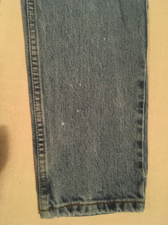 vintage 90s levis 512 blue jeans made in usa slim… - image 3