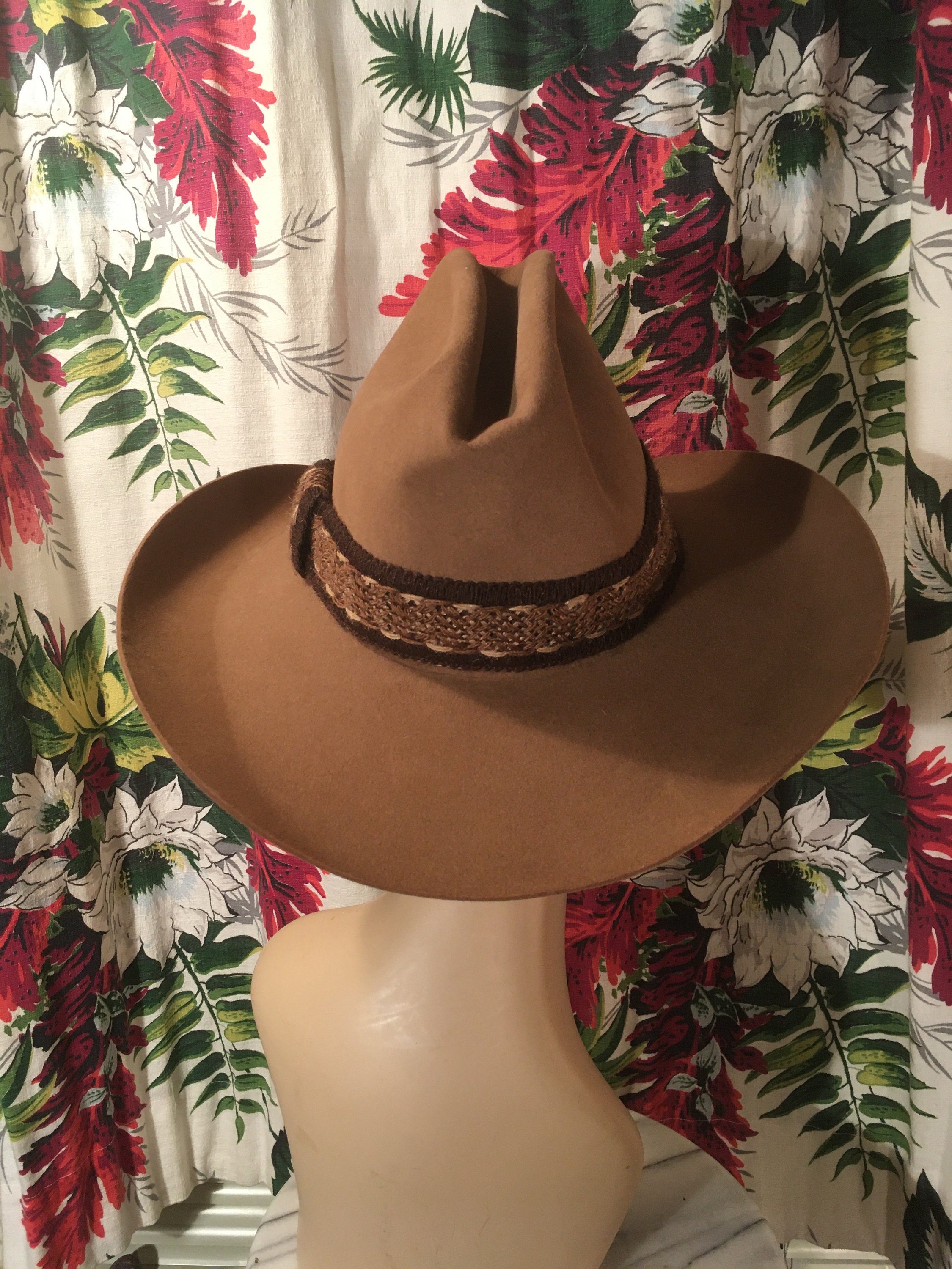 Vintage Resistol Self Conforming Stagecoach Lariat Tanbark 4 