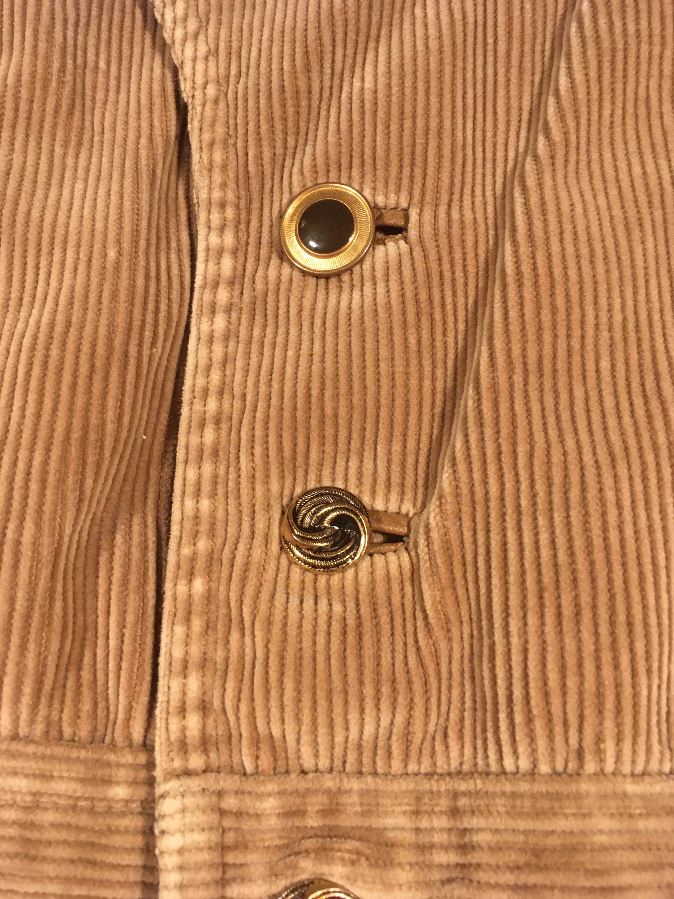 Vintage 70s Car Coat JC Penney Towncraft Brown Corduroy Belt Vintage 70s Car Coat JC Penney Towncraft Brown Corduroy Belt