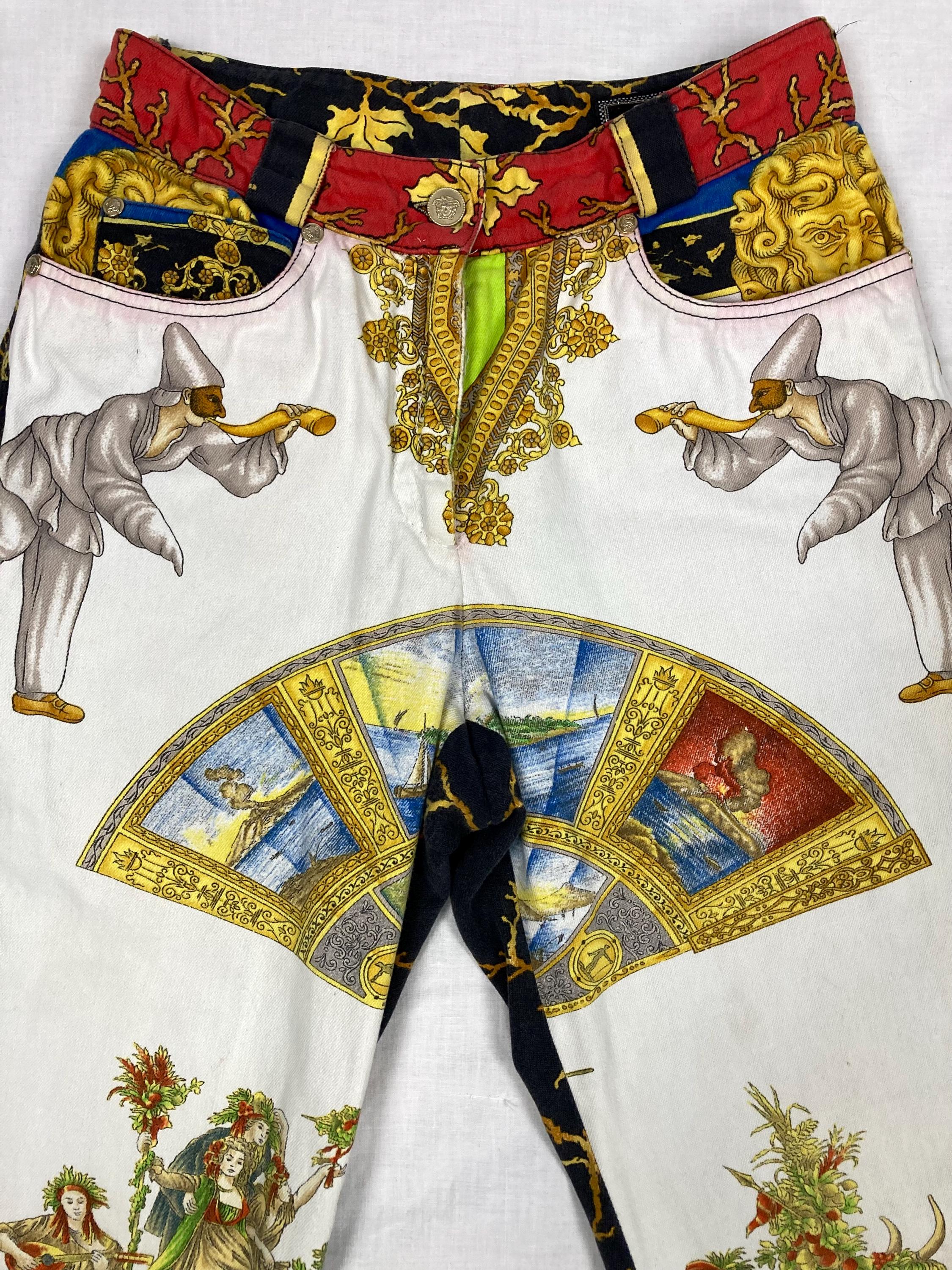 ヴィンテージ90年代ヴェルサーチGIANNI VERSACEパンツ Vintage 90s Gianni Versace Couture Baroque Print Pants Made in
