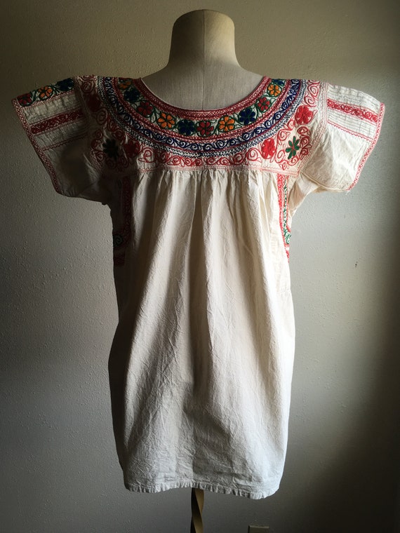 vintage handmade embroidered Zapotec Oaxaca Guilo… - image 6