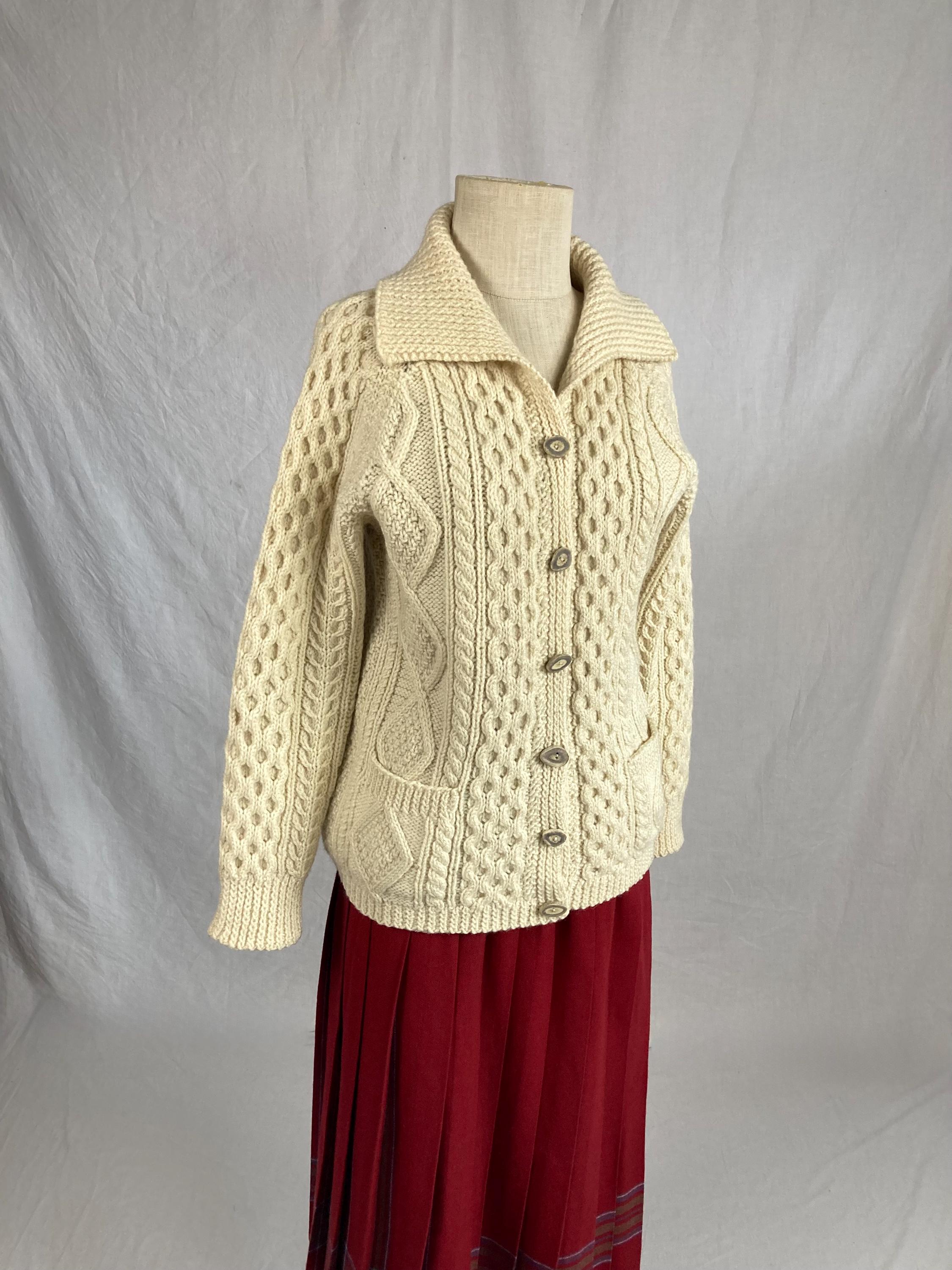 70s Irish Cardigan - Etsy 70s Irish Cardigan - Etsy