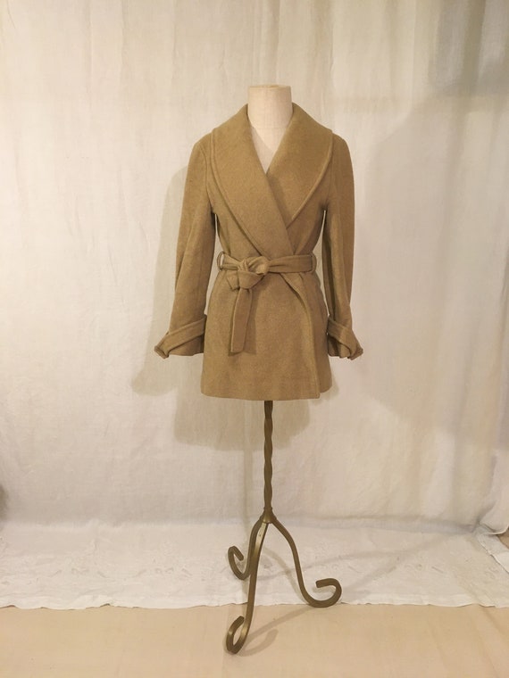 vintage 60s pendleton wrap coat womens pure virgi… - image 2