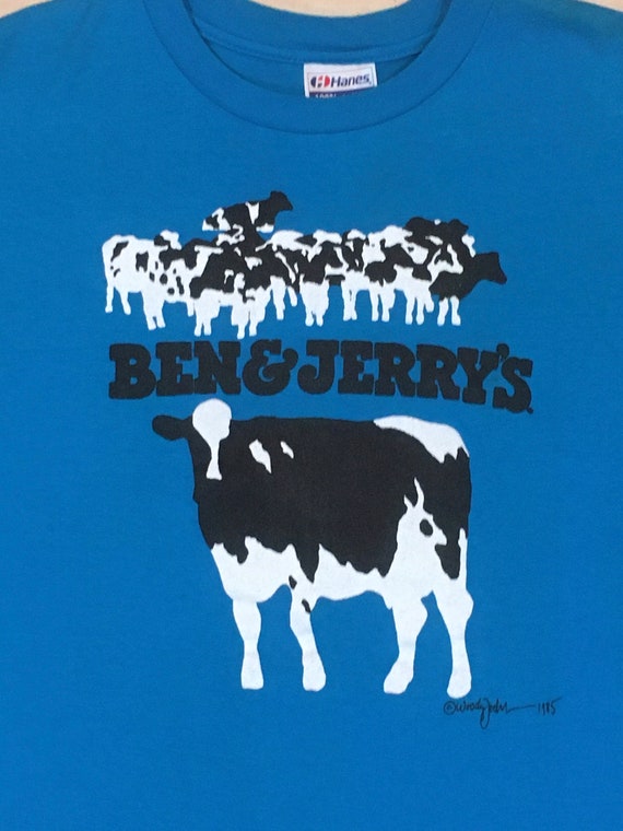 Vintage 80s 1985 Original Ben & Jerrys Vermonts Finest Ice Cream