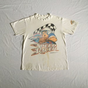 Vintage 90er Jahre Speed Racer T-Shirt 1992 ss mach gogogo verändert T-Shirt Japan Manga