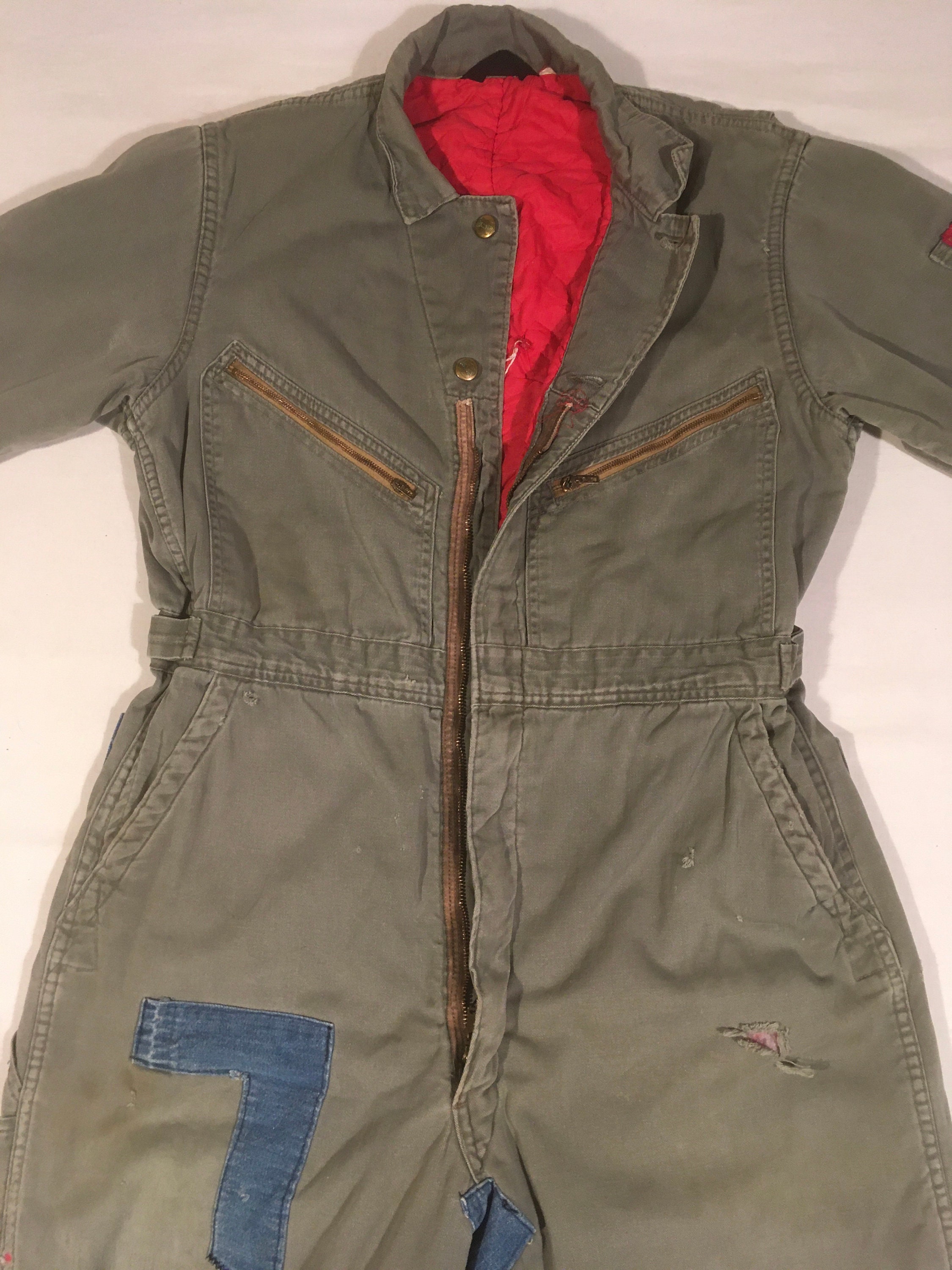 ジャケット・アウター 70's BIG SMITH Vintage Coveralls Vintage 70s Big Smith HBT Herringbone Coveralls Size 44