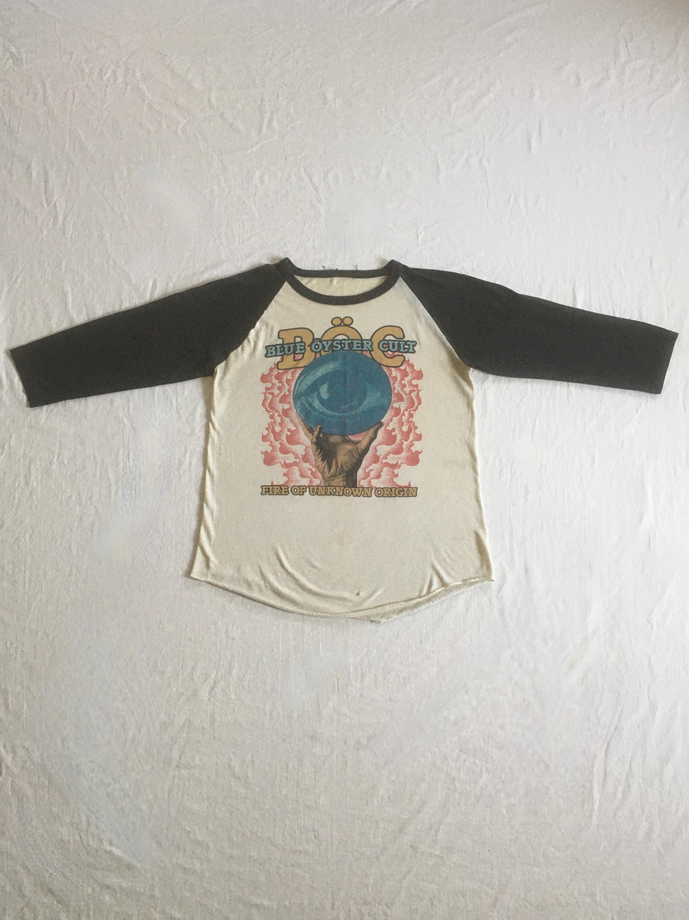 Vintage 80s 1981 Boc Blue Oyster Cult Fire of Unknown Origin Rock 