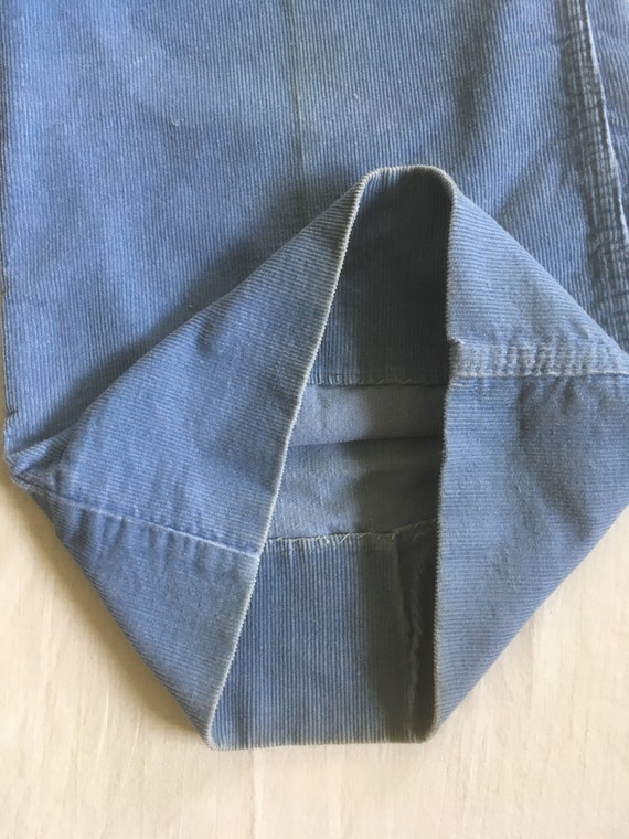vintage 70s brittania smokey blue corduroy pants … - image 4