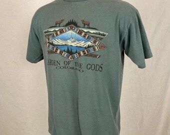 Vintage 90s Garden of the Gods Colorado T Shirt Prairie Mountain Vintage 90s Garden of the Gods Colorado T Shirt Prairie Mountain
