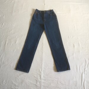vintage 70s gloria vanderbelt murjani high waist 26 blue jeans 1970s womens fashion disco