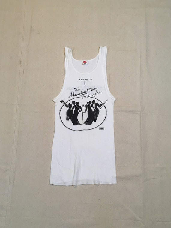 Vintage 70s 1975 the Manhattan Transfer Tuxedo Junction Ribbed 