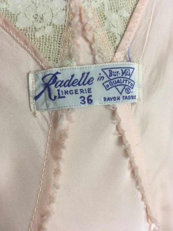 vintage 40s Radelle lingerie Bur-Mil quality rayo… - image 7