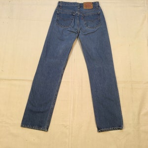 vintage 90s levis 501 made in USA blue jeans 27 x 30 image 6