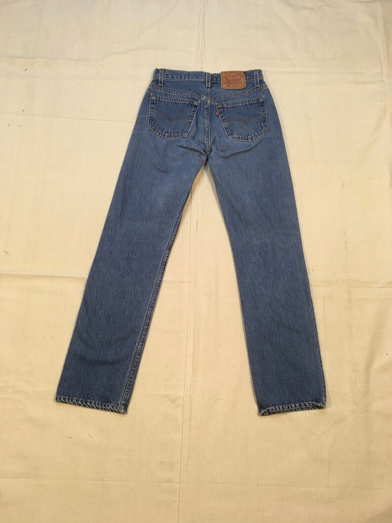 vintage 90s levis 501 made in USA blue jeans 27 x 30 image 6