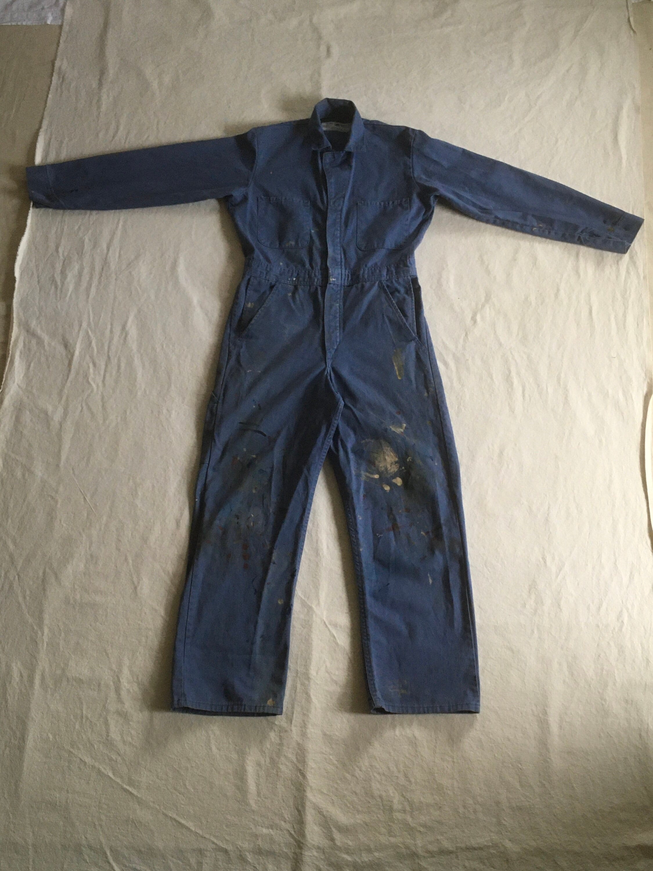 レア WESTOVERALLS NAVAL DENIM SUIT US NAVY Type 6 - The WWII US Navy Deck Denim Overall (Mid Blue