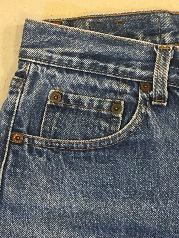 vintage levis 501 made in usa blue jeans 28 / 29 … - image 3