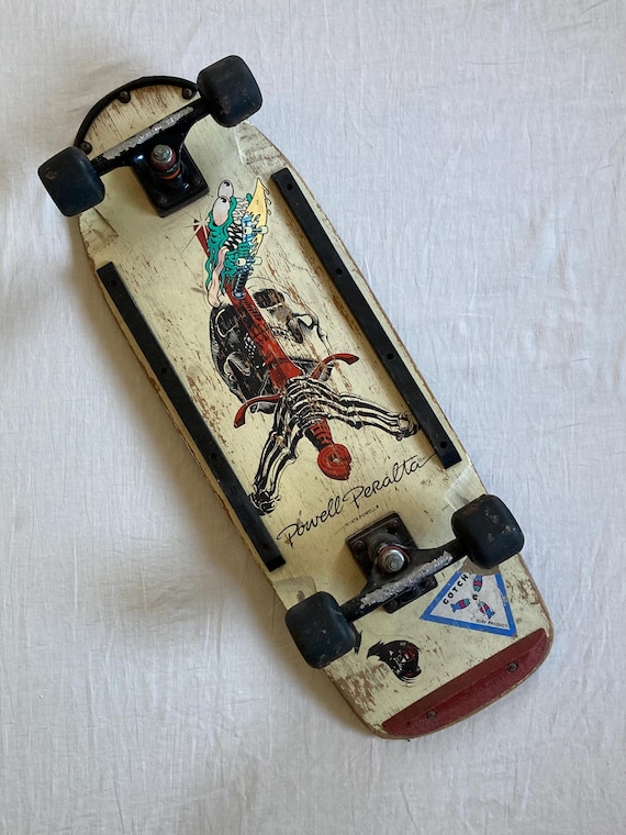 Vintage 70s Powell Peralta 1978 Skateboard Skull Sword Skate