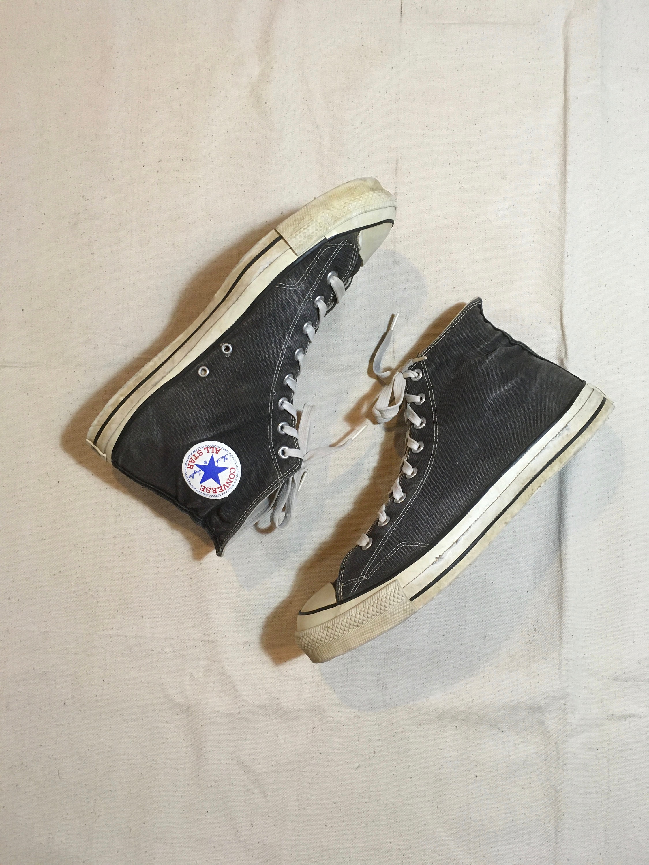 80s Converse All Star Chuck Taylor Extra Stitch Black - Etsy Hong Kong