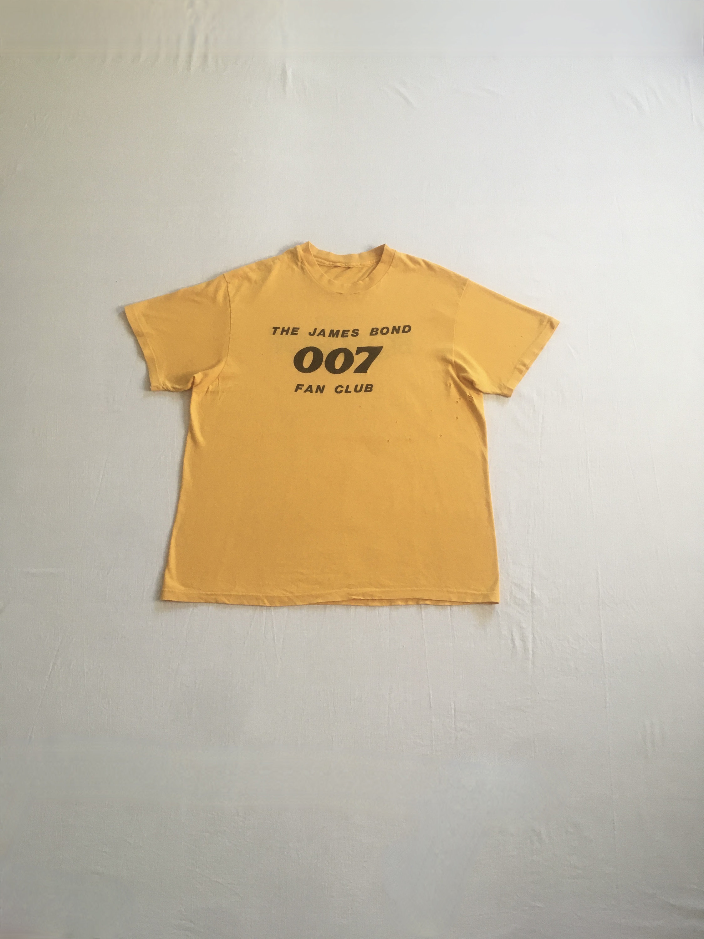 Vintage 70s the james bond 007 fan club t shirt I