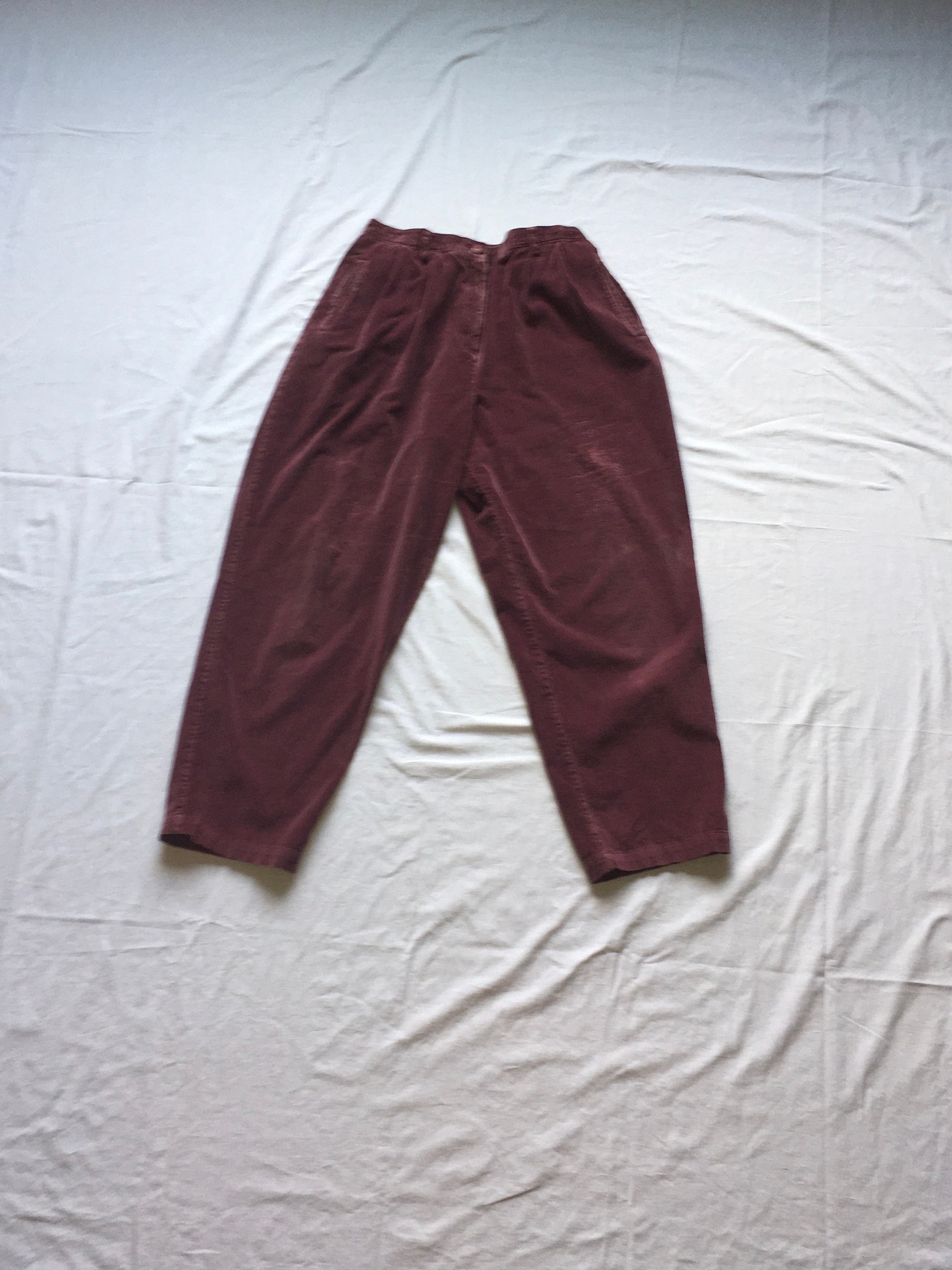 Vintage 90s Liz Claiborne Pleated Purple Corduroy Trousers - Etsy